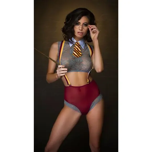 NEW Yandy Brave Magical Student Harry Potter Costume Size Large - Picture 4 of 5